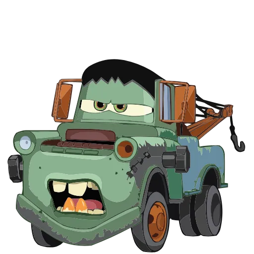 Стикер 61 Набор эмоджи по мульту «Cars Тачки» из ВК в HD качестве