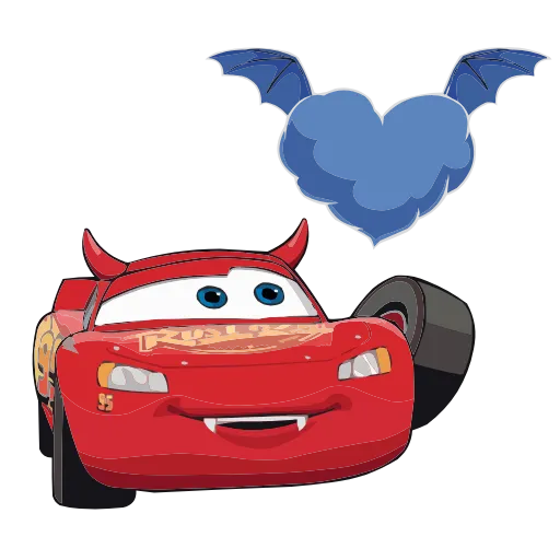 Стикер 57 Набор эмоджи по мульту «Cars Тачки» из ВК в HD качестве