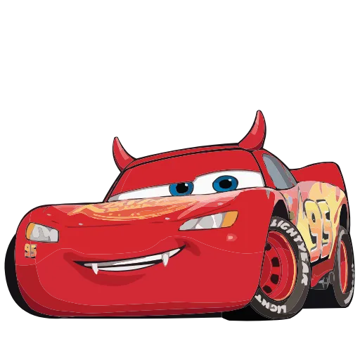 Стикер 45 Набор эмоджи по мульту «Cars Тачки» из ВК в HD качестве
