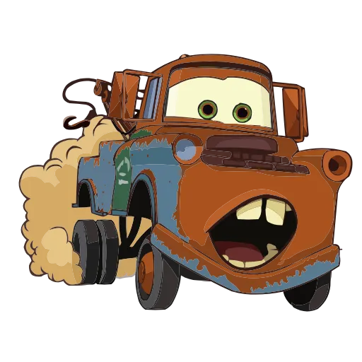 Стикер 14 Набор эмоджи по мульту «Cars Тачки» из ВК в HD качестве