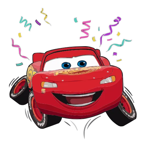 Стикер 28 Набор эмоджи по мульту «Cars Тачки» из ВК в HD качестве