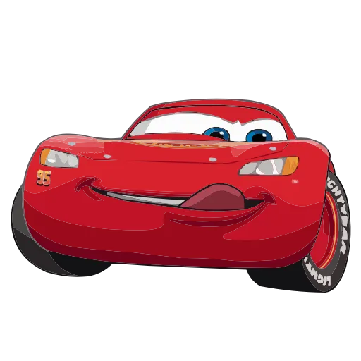 Стикер 16 Набор эмоджи по мульту «Cars Тачки» из ВК в HD качестве
