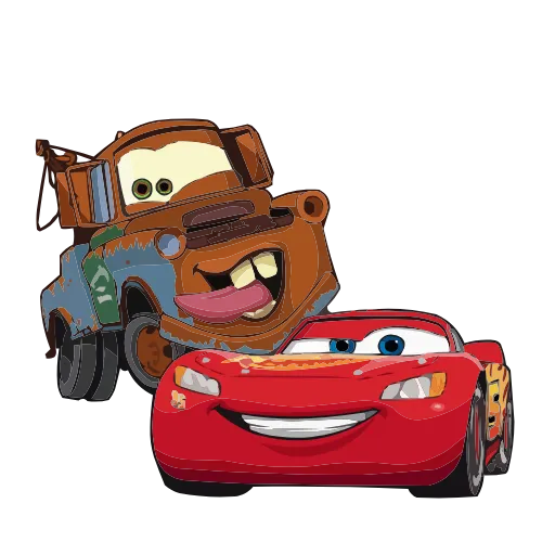 Стикер 35 Набор эмоджи по мульту «Cars Тачки» из ВК в HD качестве