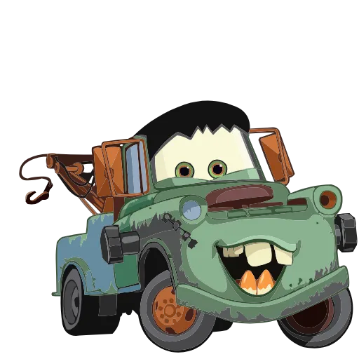 Стикер 42 Набор эмоджи по мульту «Cars Тачки» из ВК в HD качестве