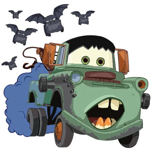 Стикер 50 Набор эмоджи по мульту «Cars Тачки» из ВК в HD качестве