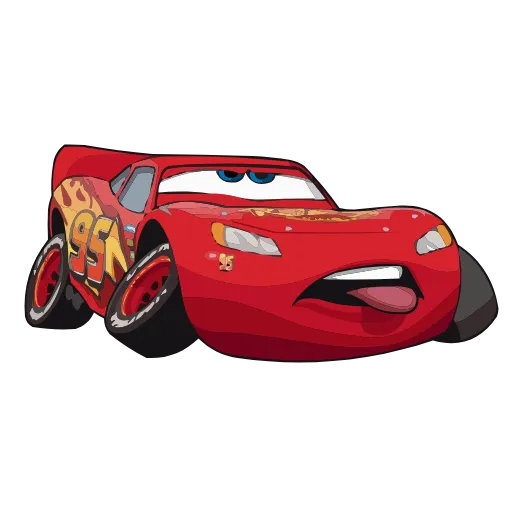 Стикер 27 Набор эмоджи по мульту «Cars Тачки» из ВК в HD качестве