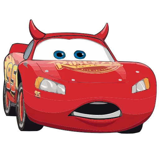 Стикер 46 Набор эмоджи по мульту «Cars Тачки» из ВК в HD качестве