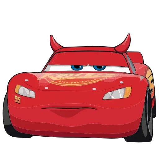Стикер 58 Набор эмоджи по мульту «Cars Тачки» из ВК в HD качестве