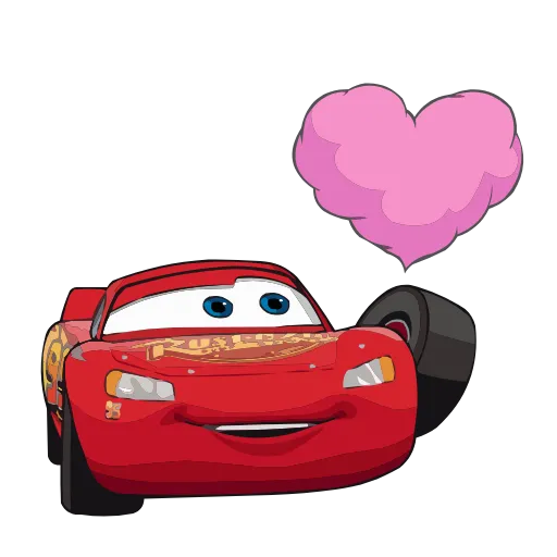 Стикер 21 Набор эмоджи по мульту «Cars Тачки» из ВК в HD качестве