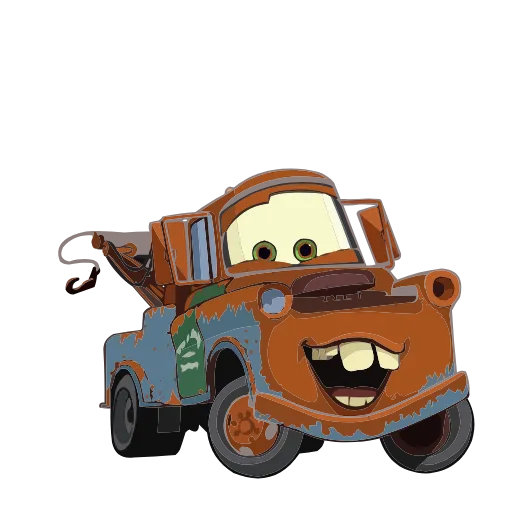 Стикер 6 Набор эмоджи по мульту «Cars Тачки» из ВК в HD качестве
