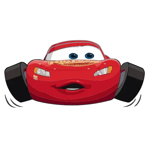 Стикер 5 Набор эмоджи по мульту «Cars Тачки» из ВК в HD качестве