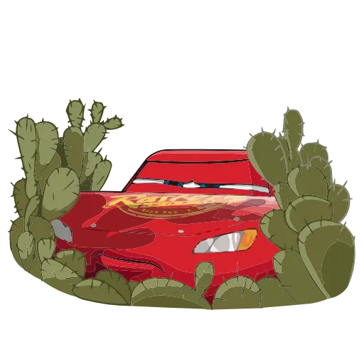 Стикер 33 Набор эмоджи по мульту «Cars Тачки» из ВК в HD качестве
