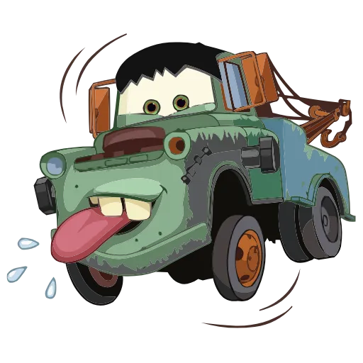Стикер 53 Набор эмоджи по мульту «Cars Тачки» из ВК в HD качестве