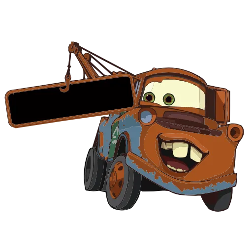Стикер 12 Набор эмоджи по мульту «Cars Тачки» из ВК в HD качестве
