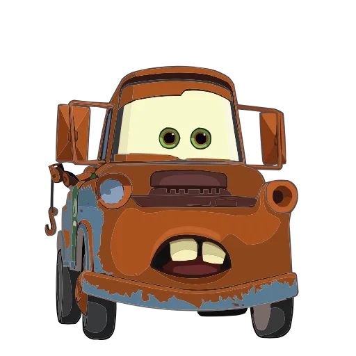 Стикер 11 Набор эмоджи по мульту «Cars Тачки» из ВК в HD качестве