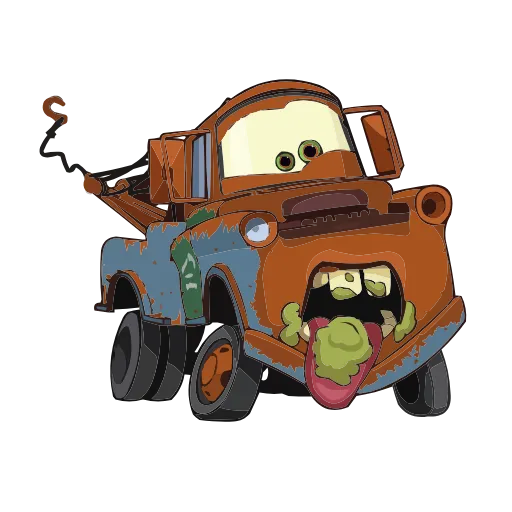 Стикер 29 Набор эмоджи по мульту «Cars Тачки» из ВК в HD качестве