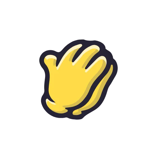 Стикер 13 Cartoon Gestures