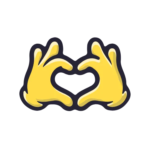 Стикер 14 Cartoon Gestures