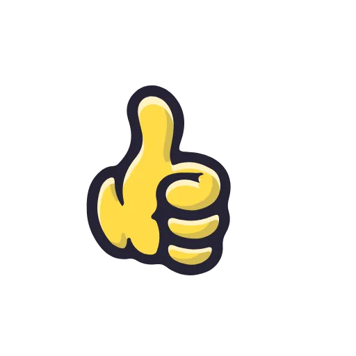 Стикер 18 Cartoon Gestures