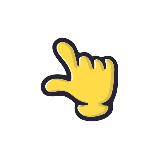 Стикер 9 Cartoon Gestures