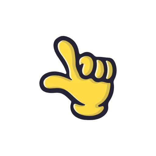 Стикер 10 Cartoon Gestures