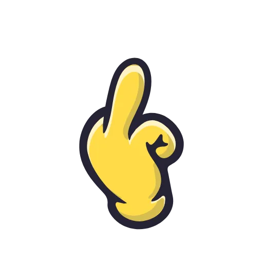 Стикер 16 Cartoon Gestures