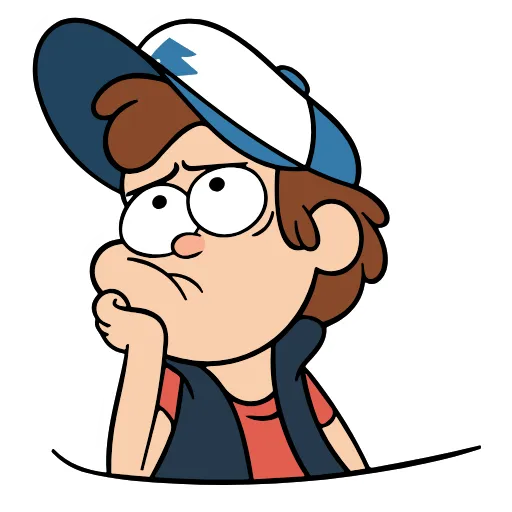 Стикер 54 Gravity Falls