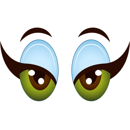 👀 Стикер «Cartoon Eyes» для Telegram