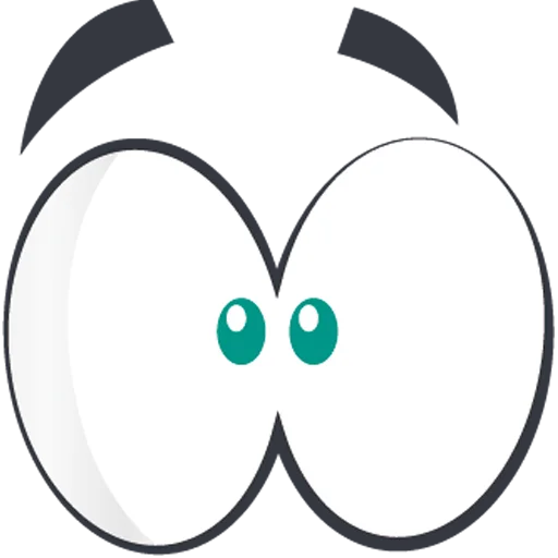 👀 Стикер «Cartoon Eyes» для Telegram