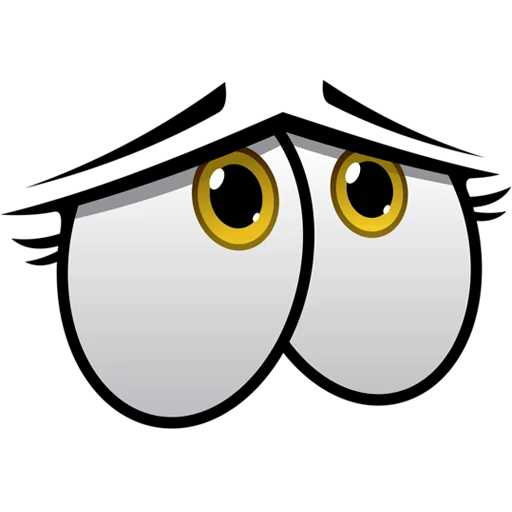 👀 Стикер «Cartoon Eyes» для Telegram