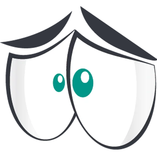 👀 Стикер «Cartoon Eyes» для Telegram