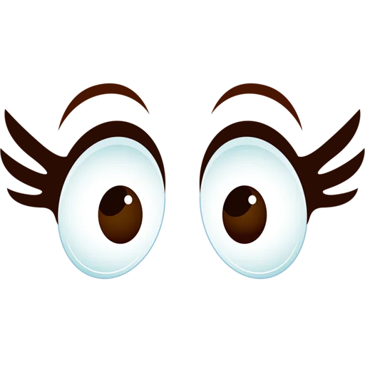 👀 Стикер «Cartoon Eyes» для Telegram