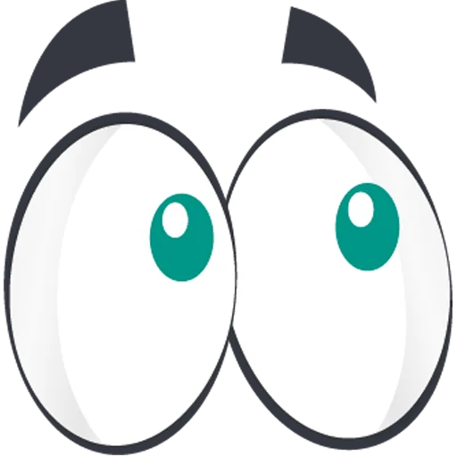 👀 Стикер «Cartoon Eyes» для Telegram