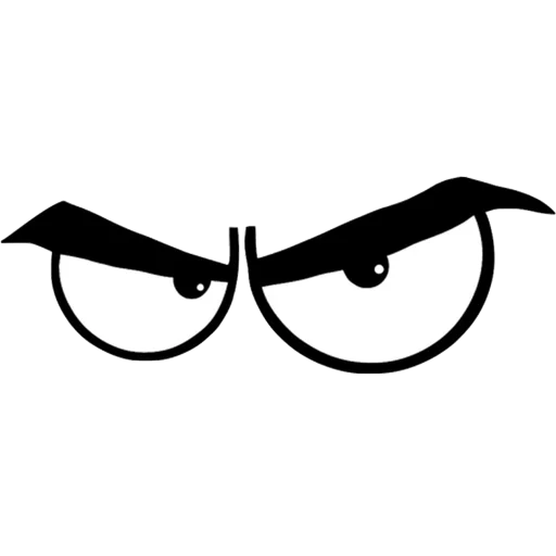 😠 Стикер «Cartoon Eyes» для Telegram