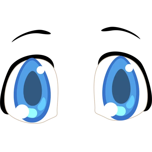 👀 Стикер «Cartoon Eyes» для Telegram