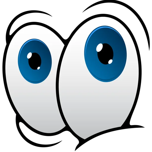 👀 Стикер «Cartoon Eyes» для Telegram