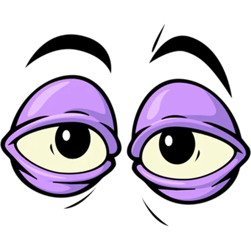 👀 Стикер «Cartoon Eyes» для Telegram