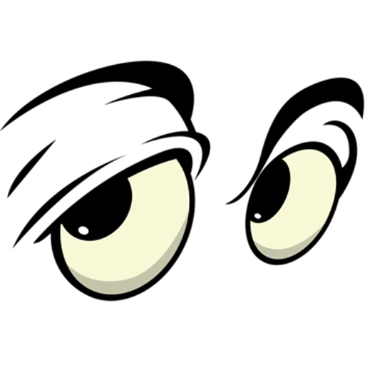 👀 Стикер «Cartoon Eyes» для Telegram