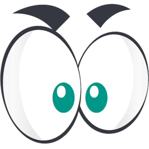 👀 Стикер «Cartoon Eyes» для Telegram