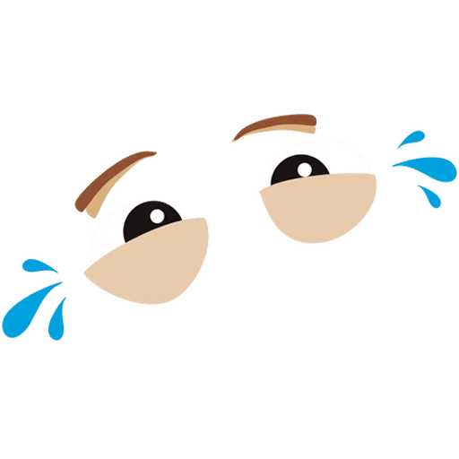 😢 Стикер «Cartoon Eyes» для Telegram