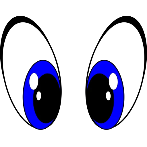 👀 Стикер «Cartoon Eyes» для Telegram