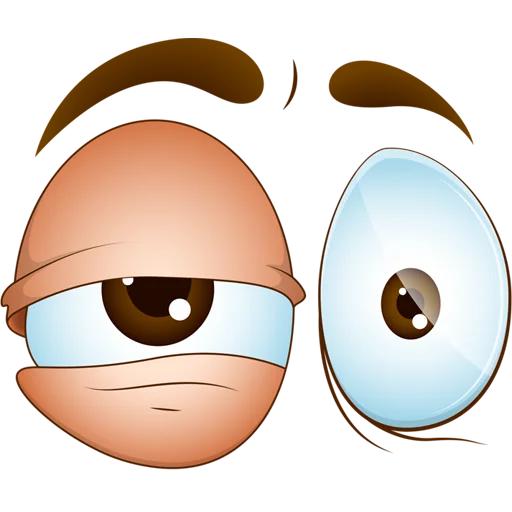 👀 Стикер «Cartoon Eyes» для Telegram