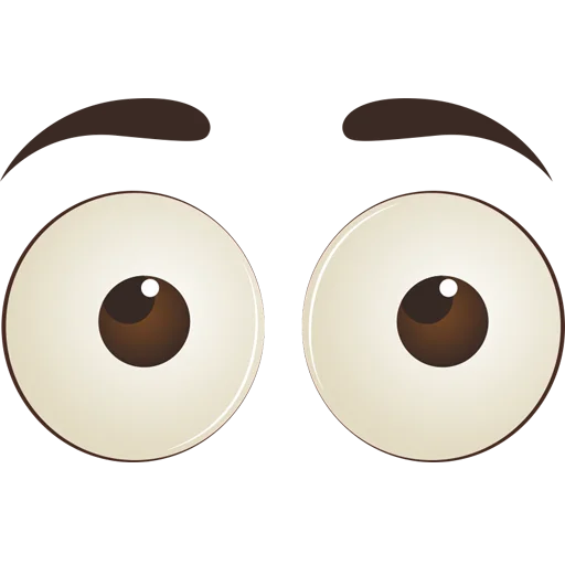 👀 Стикер «Cartoon Eyes» для Telegram