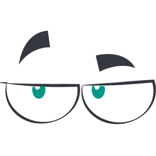 👀 Стикер «Cartoon Eyes» для Telegram