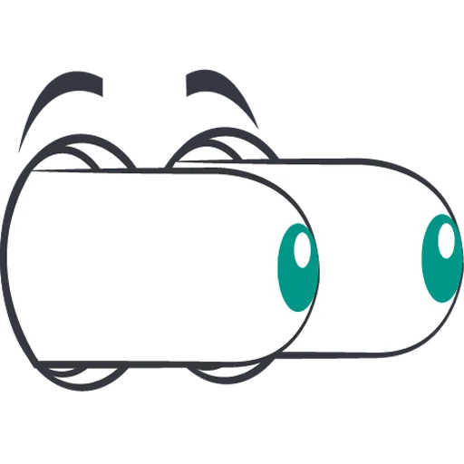 👀 Стикер «Cartoon Eyes» для Telegram