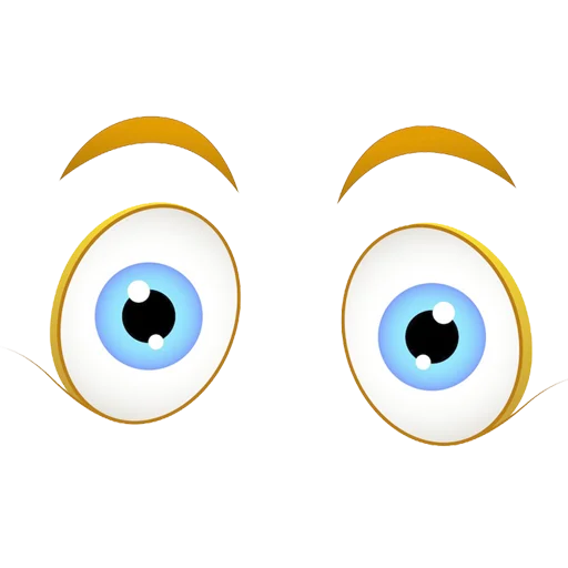👀 Стикер «Cartoon Eyes» для Telegram