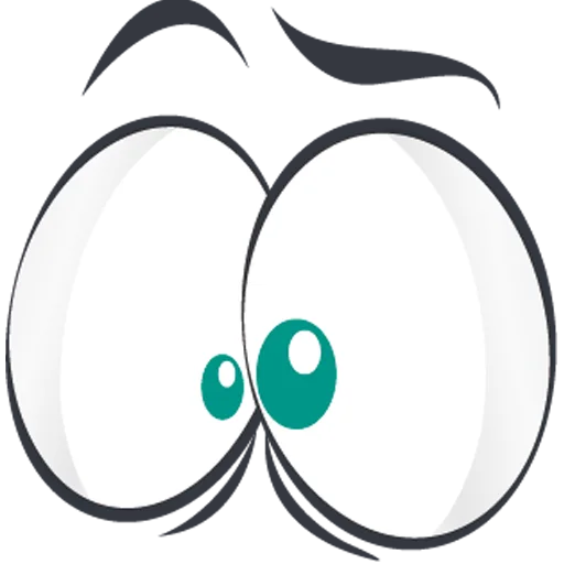 👀 Стикер «Cartoon Eyes» для Telegram