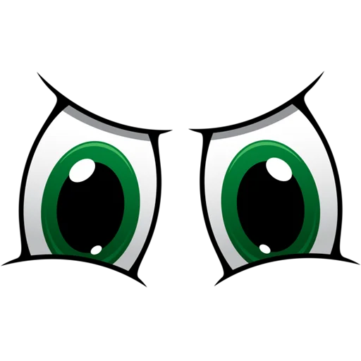 👀 Стикер «Cartoon Eyes» для Telegram