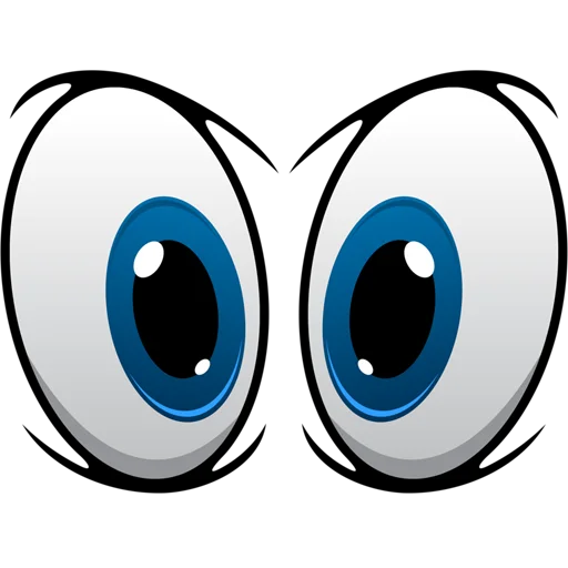 👀 Стикер «Cartoon Eyes» для Telegram