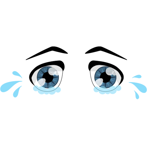 😢 Стикер «Cartoon Eyes» для Telegram